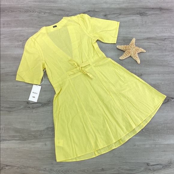 🔆RVCA🔆 LEMON CRANE DRESS - Picture 10 of 13